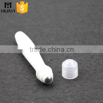 empty eye plastic roll on bottle with stainless steel roller ball