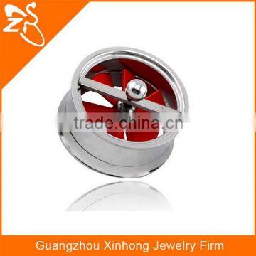 TP01164 Spinning Fan Stainless Steel Ear Plugs Wholesale Jewelry photo-5