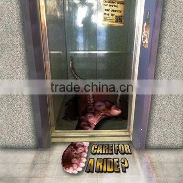 funny advertising 3D floor graphics