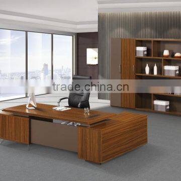 pictures of wooden computer table in modern design idea style I shape executive desk