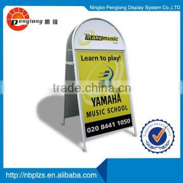 Double-sided magnetic edged iron steel A board B2 Floor Sign Stand