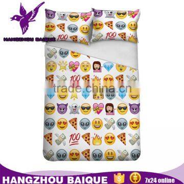 Colorful Single Size 4d Bedding Set with Emoji Patterns                        
                                                Quality Choice