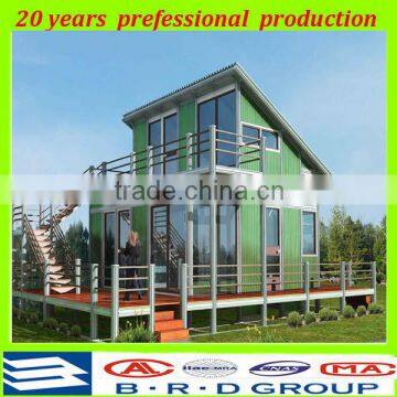 Land saving heat insulation light steel prefab modular building