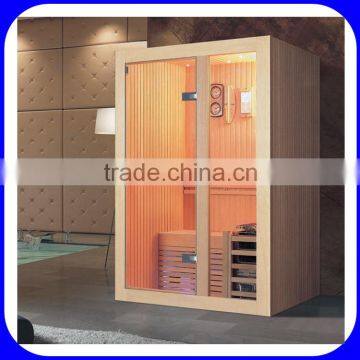 Canadian red cedar wood sauna room demo