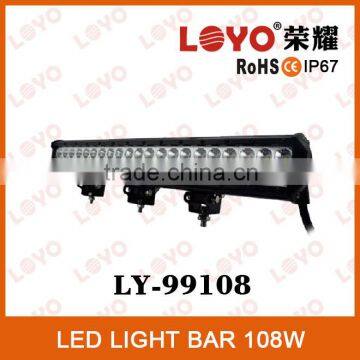 2014 Newest 108W Super Bright Double Row IP67 High Quality Off-road 108W LED Bar Light, LED Work Light Bar