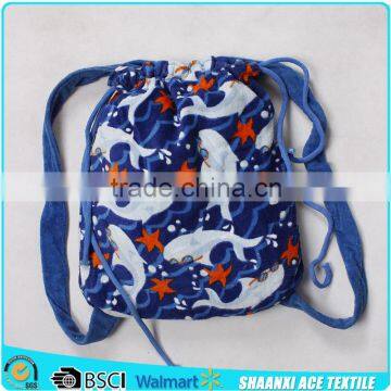 2015 Super cool ocean fish printing beach bag in printed towel fabric