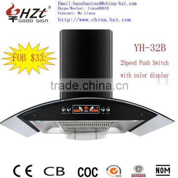 Cheap Price Wall Mounted Red Color Range Hood /kitchen Hood/cooker Hood photo-2