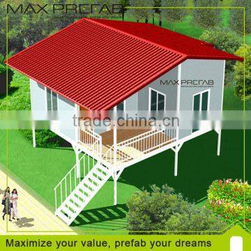 USD200 Coupon Hot Sale Russia Single Storey Sandwich Panel Prefabricated Steel Frame House