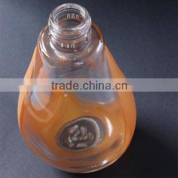 China Professional Factory Customer Unique Shape Wholesale Glass Wine Bottle photo-2