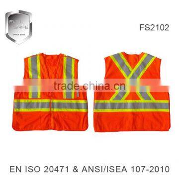 2016 breathable reflective safety vest fabric