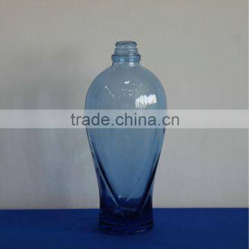 light blue mineral water bottle