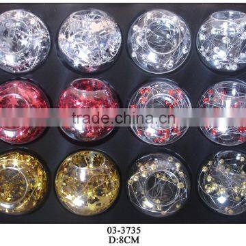 glass round tealight holders