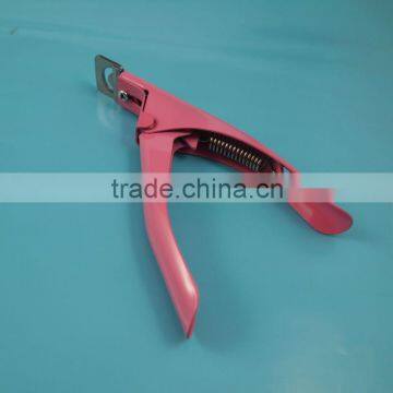 Pink colored Spray paint nail tip cutter