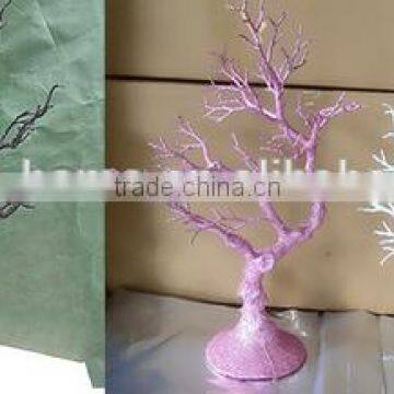 Hot Sale Gold Crystal Artificial Tree / Wedding Tree Centerpiece Quality Choice photo-3