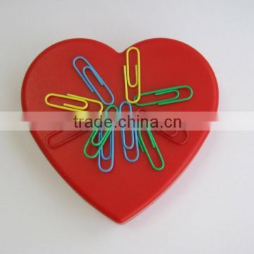 magnetic heart paper clip dispenser