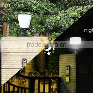 Intelligent Sensor Decorative Best quality Solar Pillar light for Gate