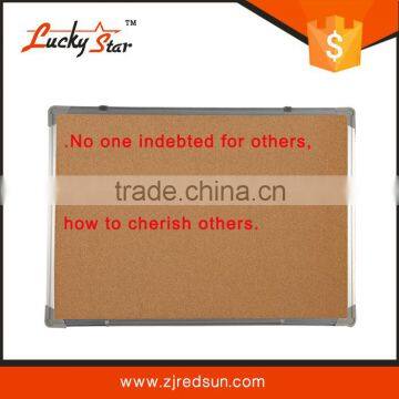 non-magnetic thick notice cork wall board at competitive price 120*200