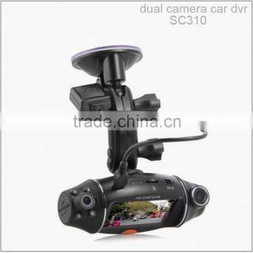 4 Infrared LEDs 2.7 Inch LCD Display 120/140 Degree Wide Angle High Resolution Car Dvr Gps Dual Camera photo-3