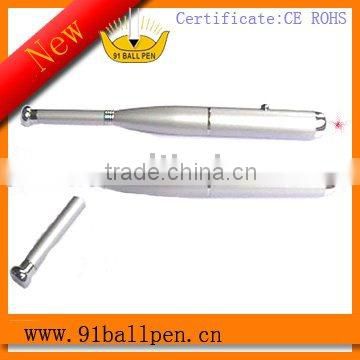 2 in 1 pen, metal baseball bar laser ball pen