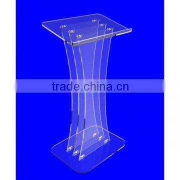 Clear perspex pulpit