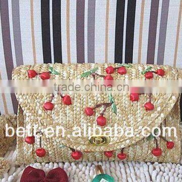 fashion straw beach handbag