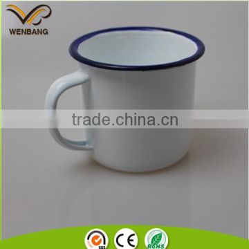 7cm 250ml printed enamel mugs ,milk cup for kids