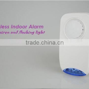 Working With Alarm System Flashing Indoor Soren Battery Operated Wireless Remote Siren LB-W09