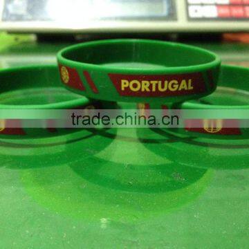 2014 custom printing logo /words silicone /soft PVC wristbands for man /events