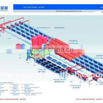 German technology TOP quality fully automatic aac autoclaved aerated light weight concrete block machine for sales