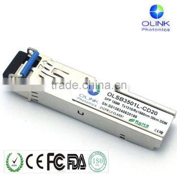 DDM high quality sfp module 155M SFP BIDI 20KM
