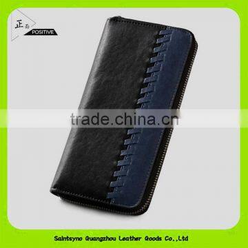 16908 Wholesale alibaba zipper classic mens rfid wallet genuine leather