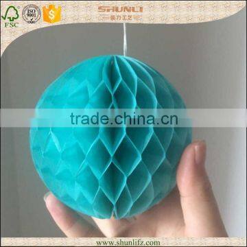 Christams decoration handmade paper honeycomb decorative tissue balls