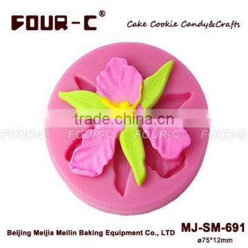 Flower chocolate silicone mould,cup cake top decorating mould