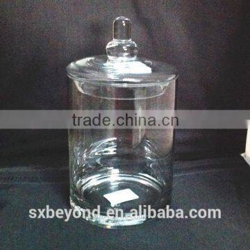 high quality glass nuts storage jar with clear lid