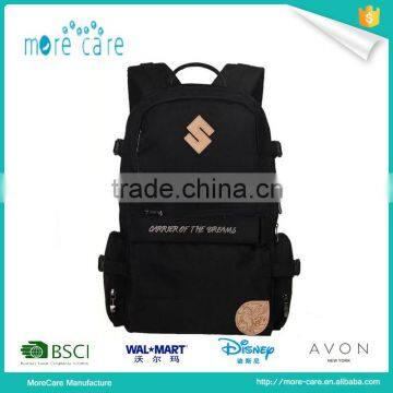 large canvas stylish black backpacks