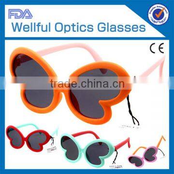 2014 hot sell fashion kid good materail cheap cool wholesale rubber kids sunglass for boys