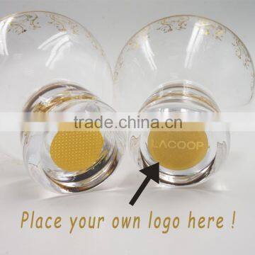 200 ml Set of 6 Gold Decal Pattern Ice Cream Cup Glass Dessert Bowl photo-6