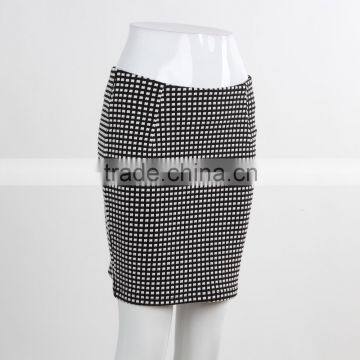 F5S43018 Latest Fashion Women Check Grid Mini Skirts photo-2
