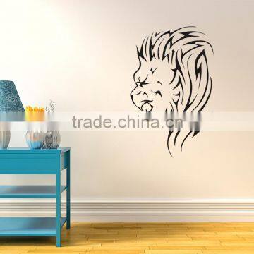 ARTRYST Home Decoration Vinyl Wall Decor Removable Black Lion Quote Kids Wall Stickers Animal