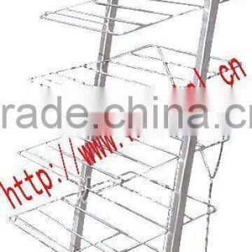 floor Metal ajustable display stand/rack foy tiles for showroom HSX-128