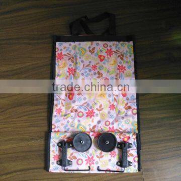 china manufacturer foldable shopping bag on wheels