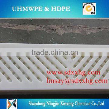 Price of anti abrasion suction box cover/Extremely smooth surface suction box cover in UHMW PE board/suction Board suction boar