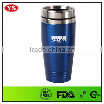 16oz food grade double wall insulated stainless thermos travel mug