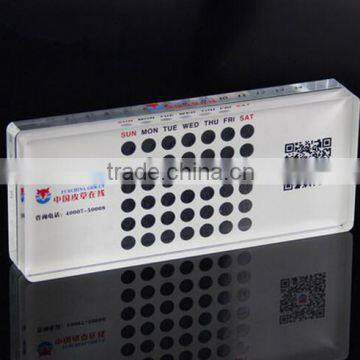 2016 Acrylic Desk Calendar Block photo-3