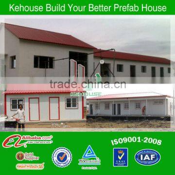 ISO approved prefabricated bungalow with low cost comfort and easy fast install