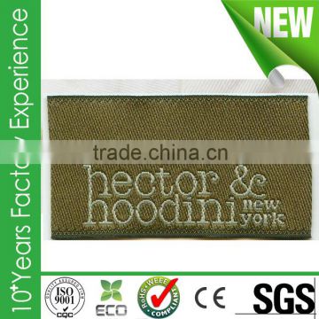 High grade custom clothing tag woven with name brand