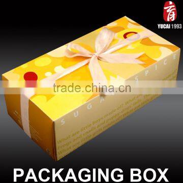 Wholesale Custom Style Yellow Lovely Print Gift Packaging Box