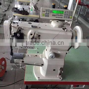 1-needle Cylinder-bed Unison-feed Lockstitch Machine with Vertical-axis Hook