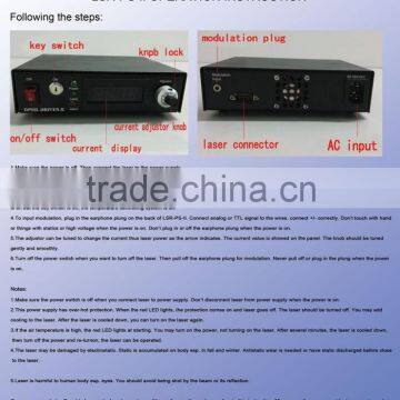 Powerful Lab Lasers 100mw 671nm Red Laser Dot Diode Module + TTL Modulation 0-30KHZ + TEC Cooling + Power Supply LSR-PS-II photo-5