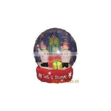 inflatable snow globe